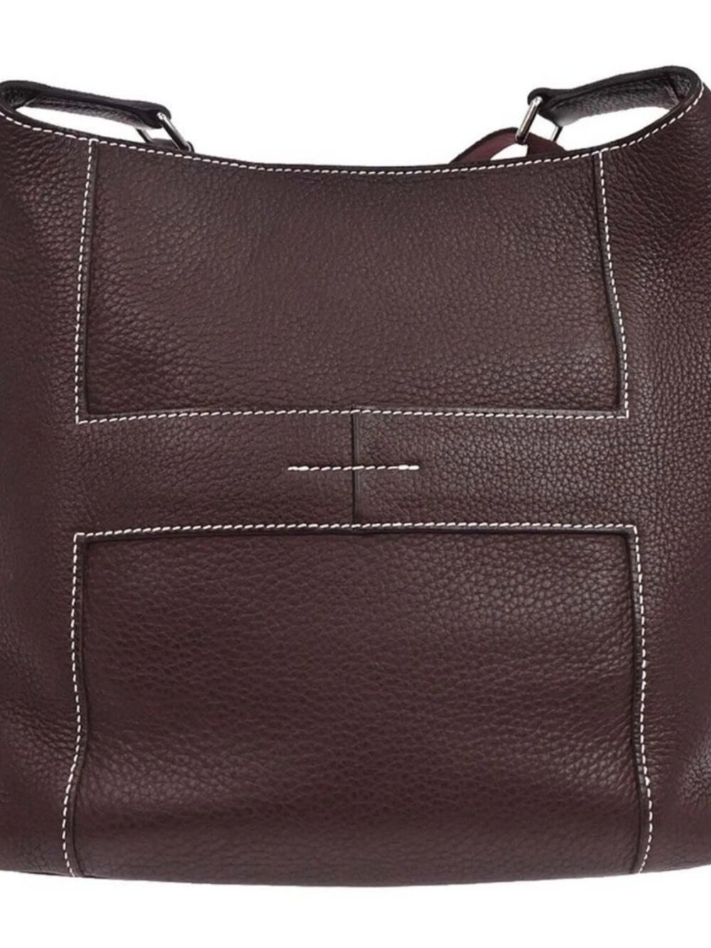 Hermes Prune Taurillon Clemence Good News PM Shoulder Bag BA□L